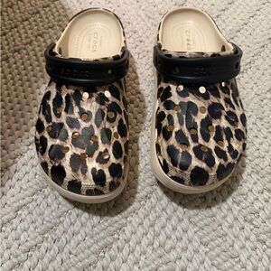 Crocodile Print Clogs